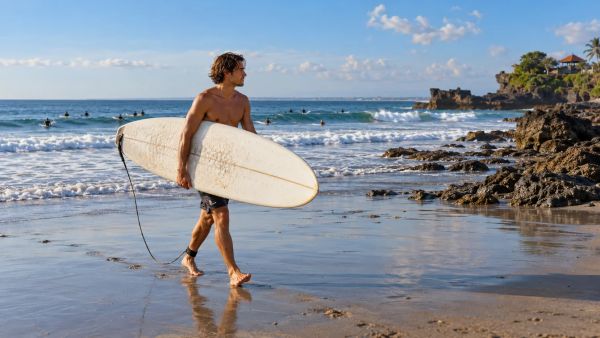 Trouver les plages de surf à Bali pour tous les niveaux