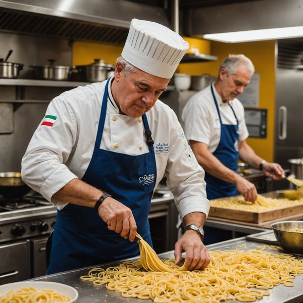 Quelles croisières offrent des ateliers de fabrication de pâtes en Italie ?