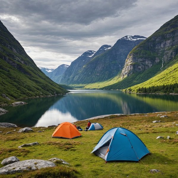 Comment organiser un camping pour une expédition de randonnée en région de fjords en été?