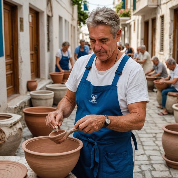 Quelle croisière permet de participer à des ateliers de fabrication de poterie en Grèce ?